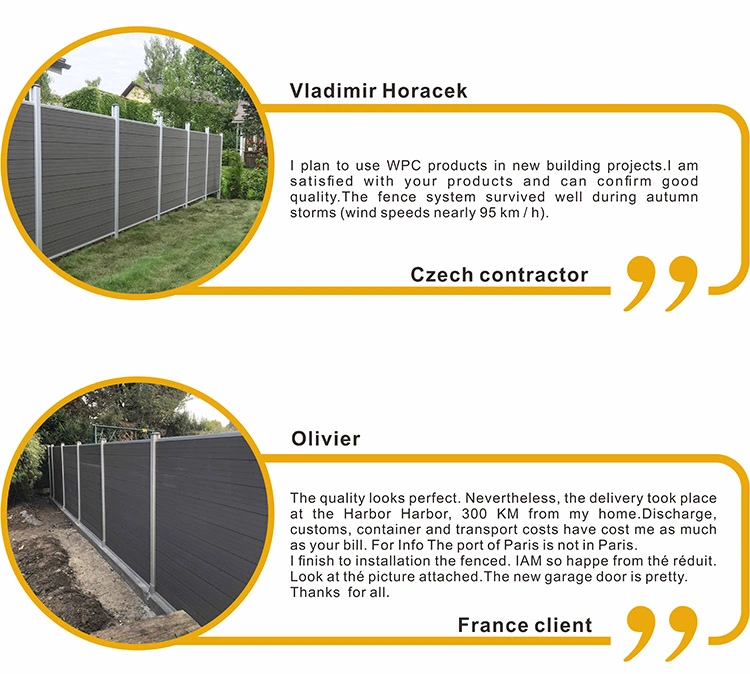 Wholesale Outdoor Easy to Installation WPC Fire-Proof Composite Fencing for Garden