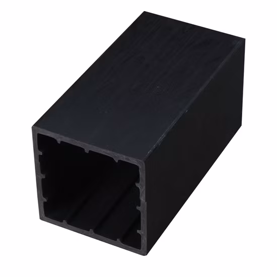 100*100 mm novo design composto de madeira wpc quadrado oco tubo de madeira para decoração de interiores