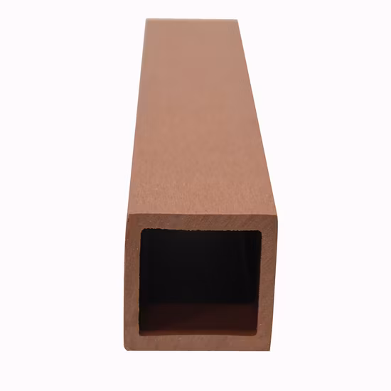 Tubo de madeira WPC 80*80 mm Pilar composto de madeira poste quadrado para pergola externa