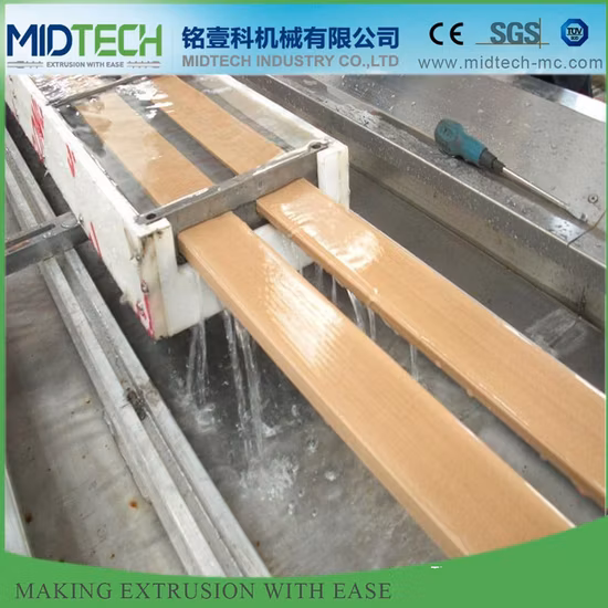 PP PE Wood Plastic Composite Wall Panel Outdoor Decking Making Machine Machine PE WPC Profile Extrusion Production Machine Line