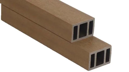 Tubos de madeira para decoração de painel de teto WPC de fácil instalação