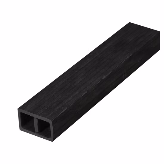 Tubos de PVC WPC quadrados internos de fornecimento de fábrica 40X25 mm