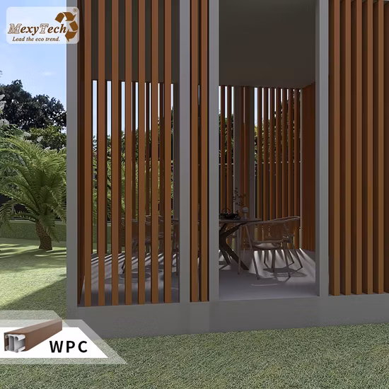 Venda imperdível 2021 tubos de madeira WPC à prova d'água nova tecnologia
